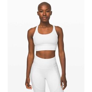 Lululemon Energy Bra *Long Line Texture white sz 6